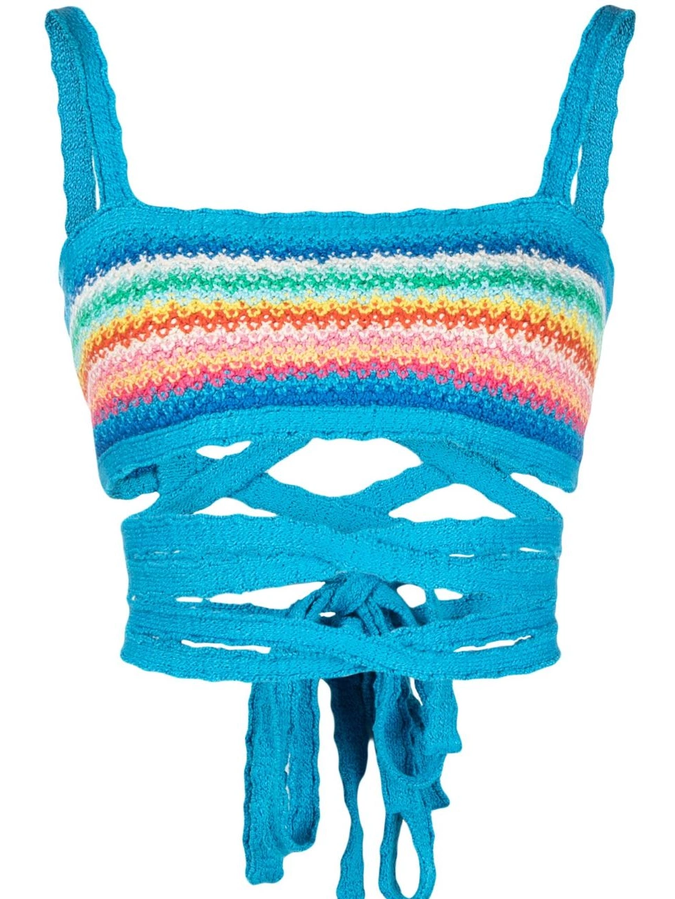 Women knitted bra Rainbow Alanui Over The 0422